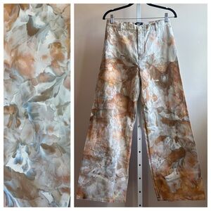 NWT Riverside Tool & Dye x Free People Sailor Pant M Ivory High Waist Wide Leg